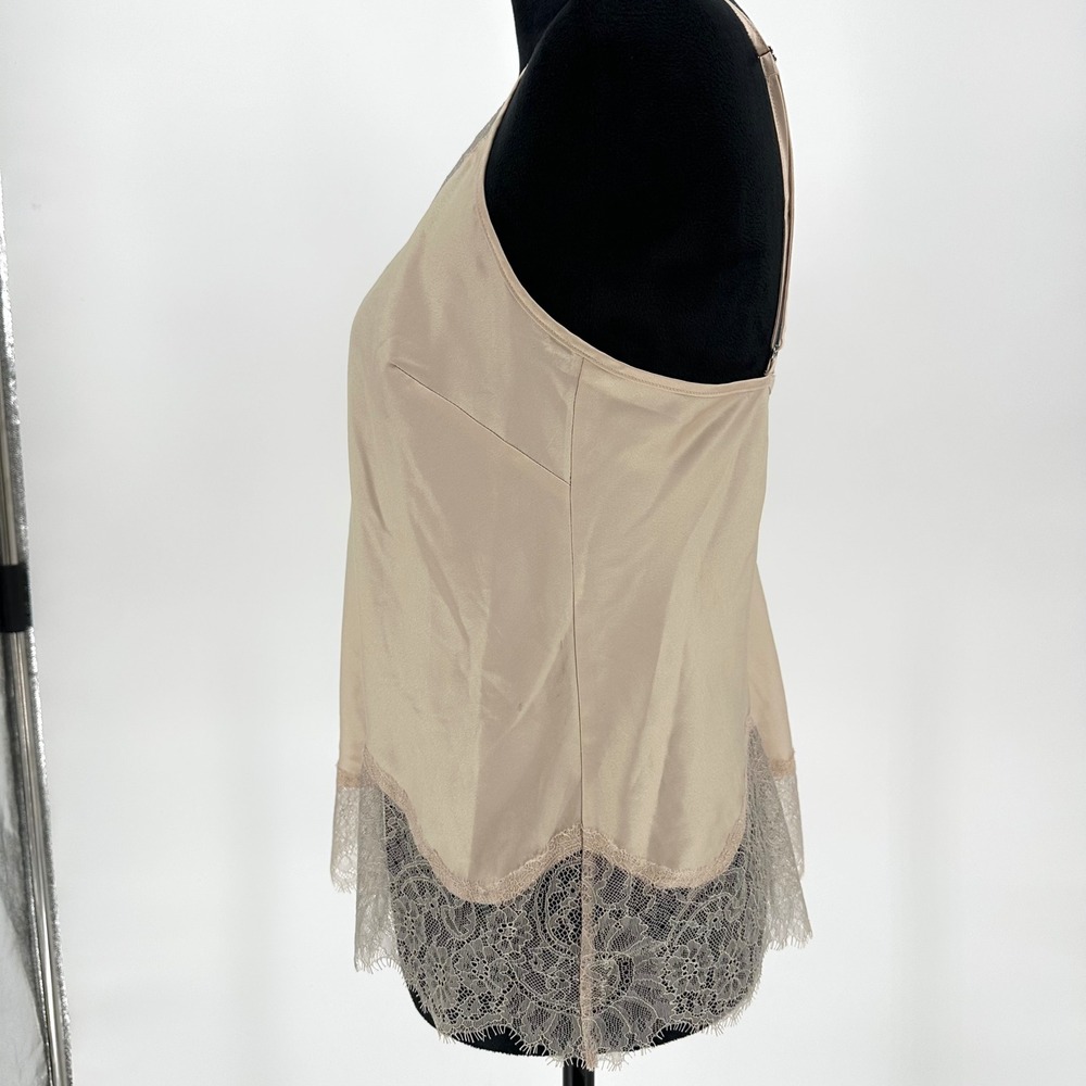 Victoria's Secret Beige Lace Cami Tank Top Layering Boho Chic Sexy Women's M - Picture 6 of 8